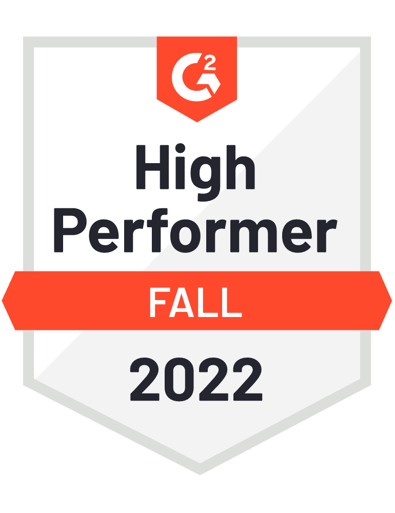 G2 Fall 2022 Grid Report High Performer Badge