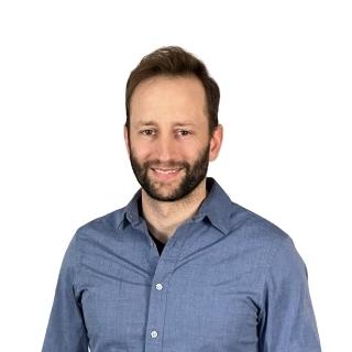 Man standing in front of a white background