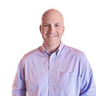 Man standing in front of a white background