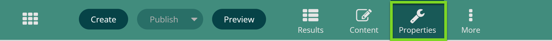 click properties button