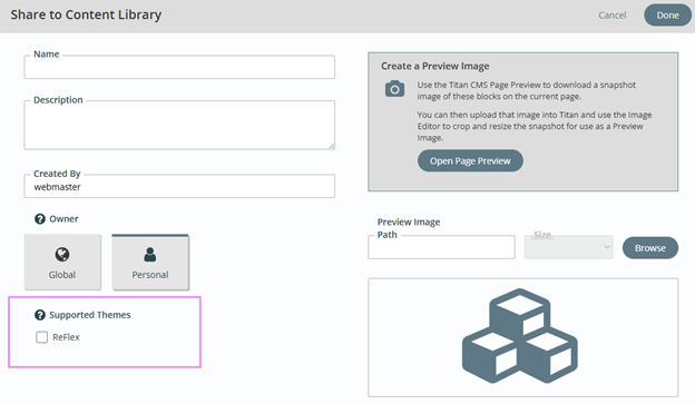 share to content library