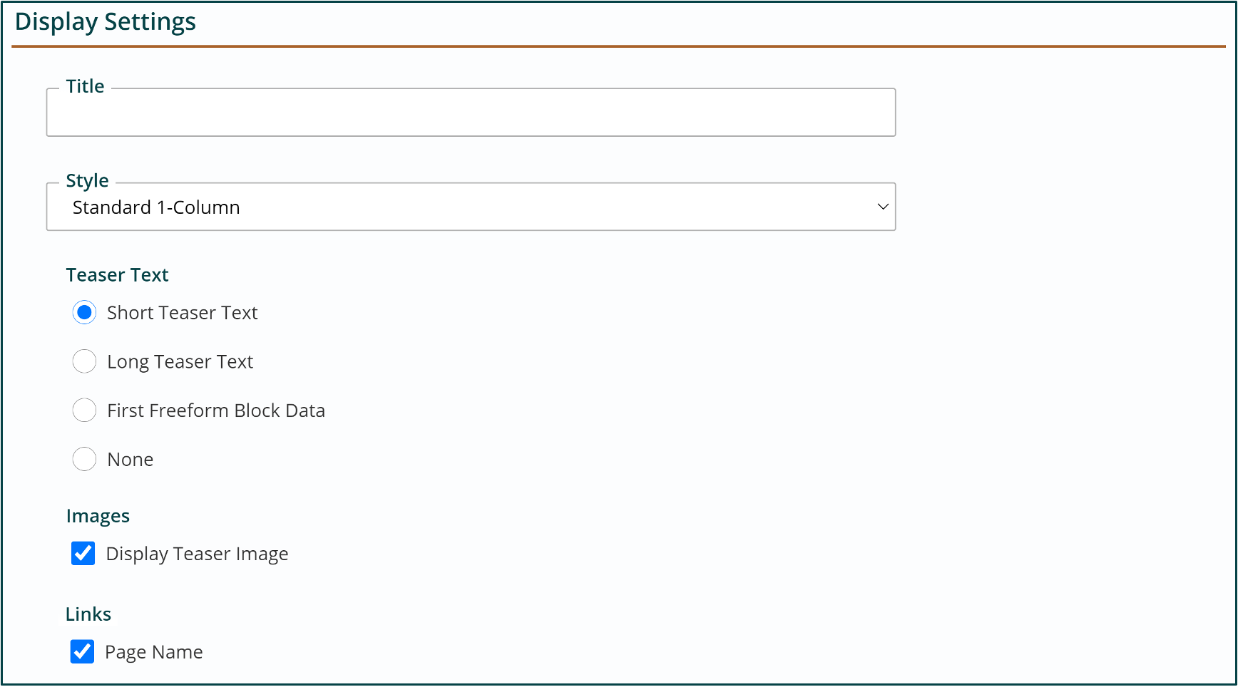 display settings filter block