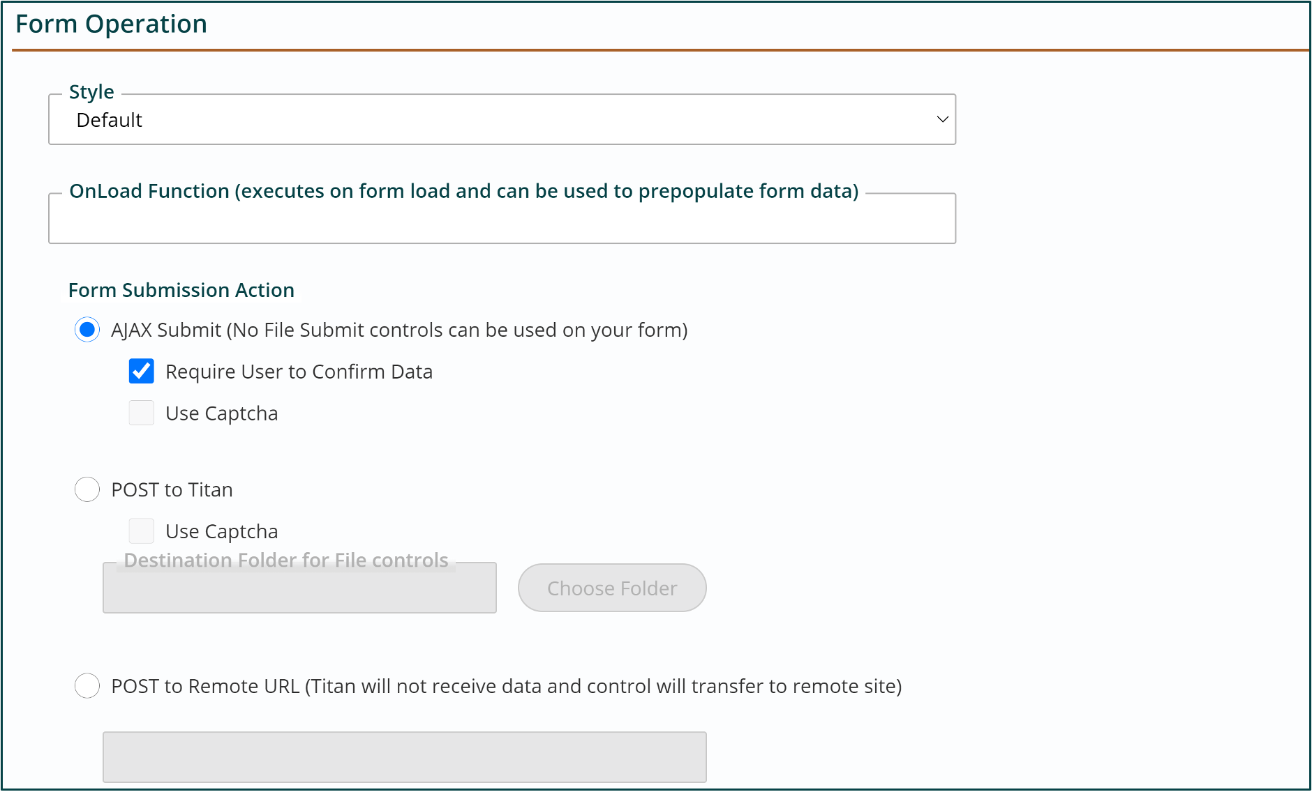form operation functions