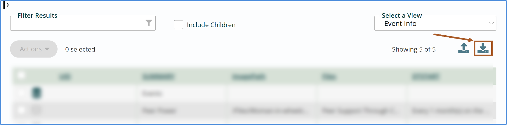 download button calendar