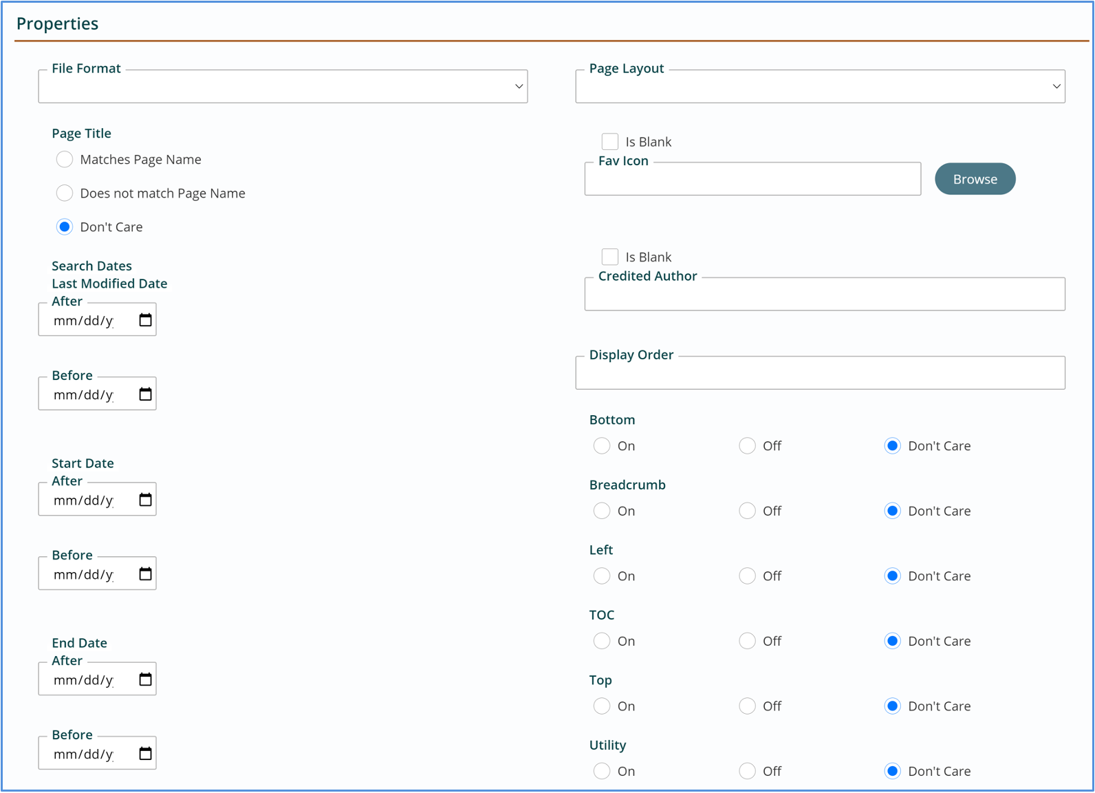 properties search