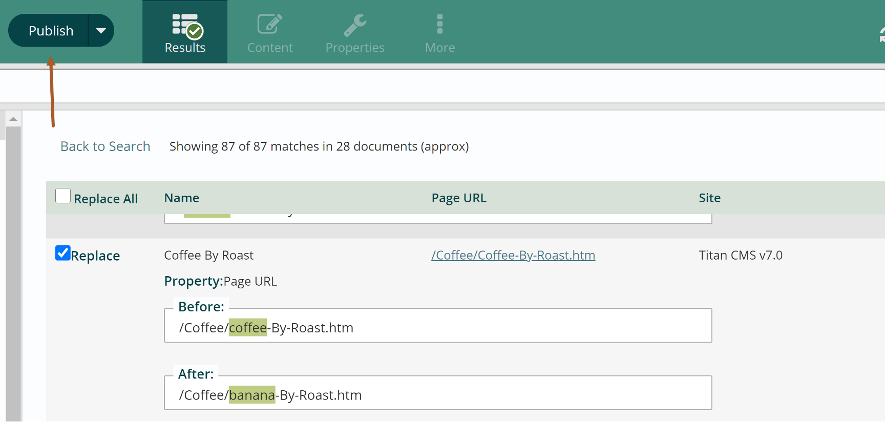 save or publish app ribbon