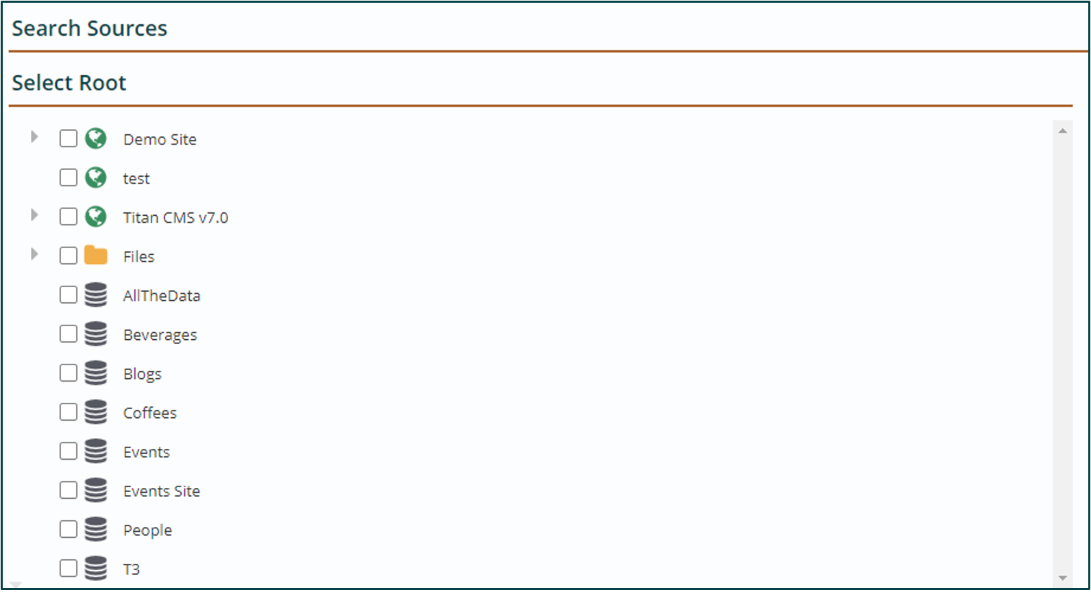 search sources