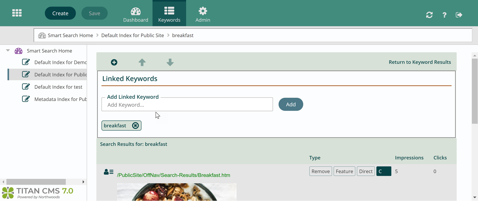 smart search keywords results
