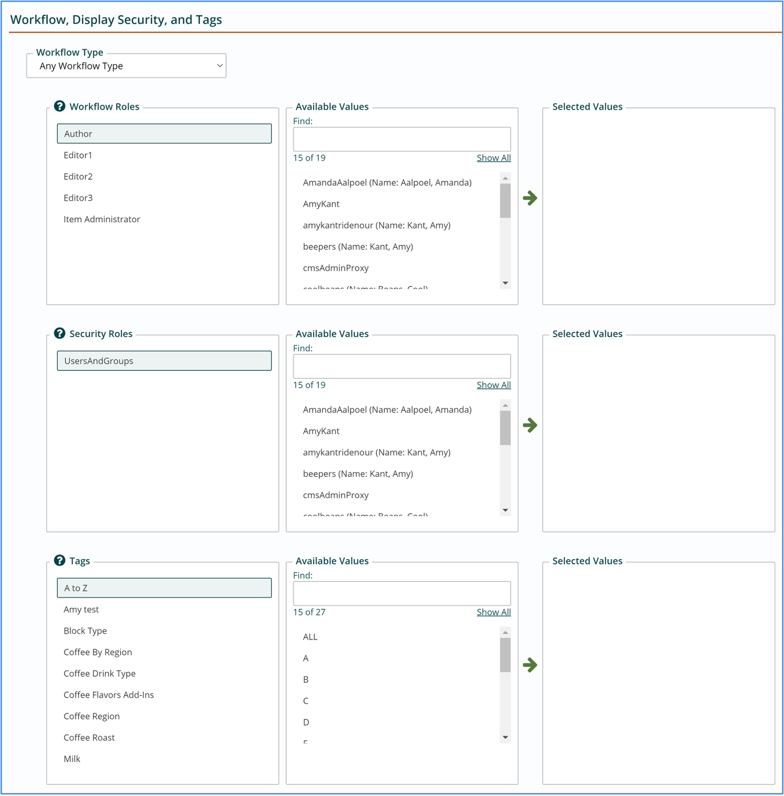 workflow display security